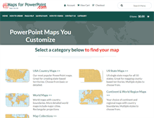 Tablet Screenshot of mapsforpowerpoint.com